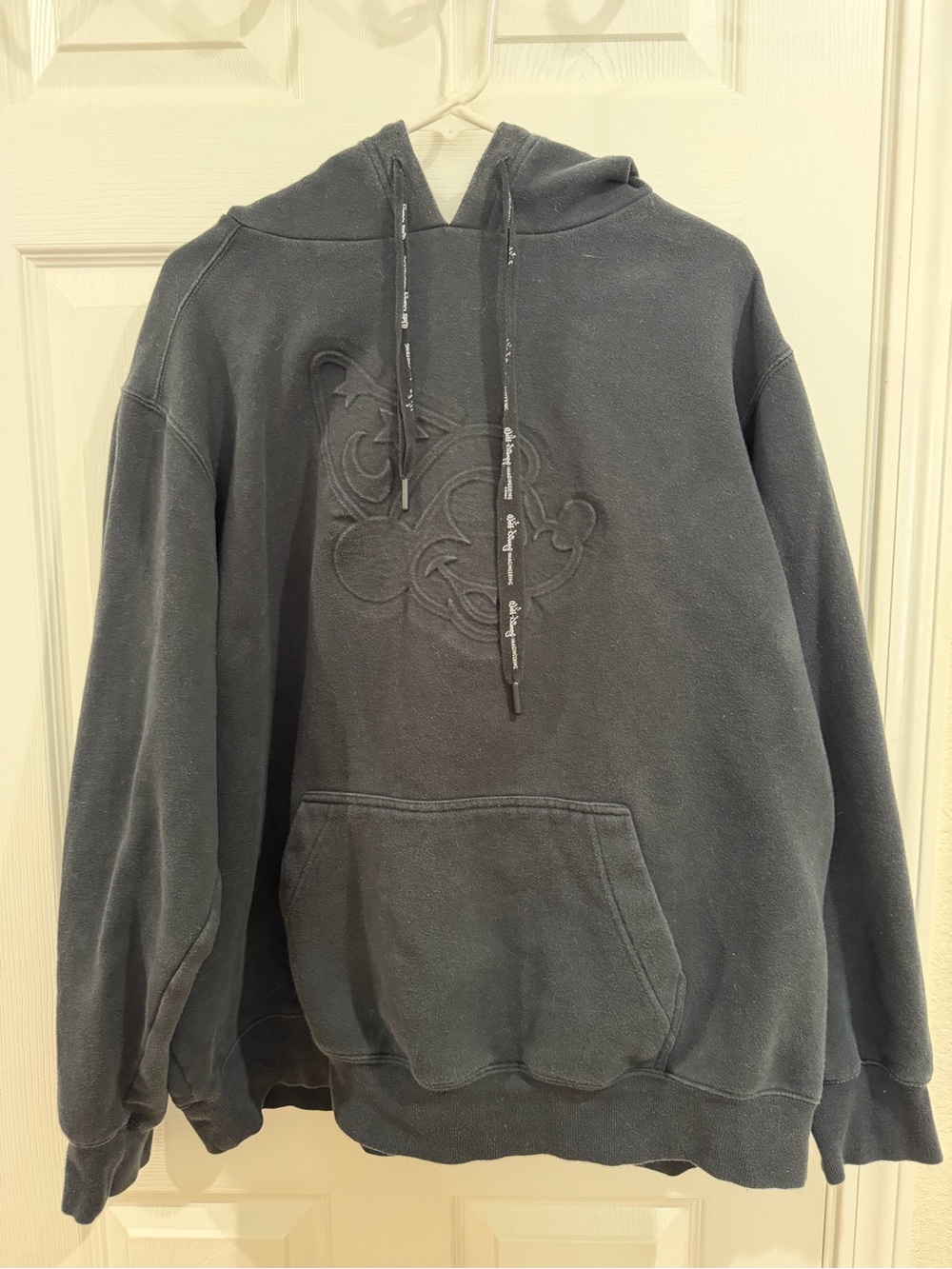 Walt Disney Imagineering Black Embossed Mickey Pullover Hoodie
